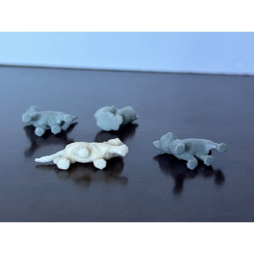 Miniature Cat Kitten Figurines Assorted Plastic Rubber Dollhouse Pets - Picture 3 of 7